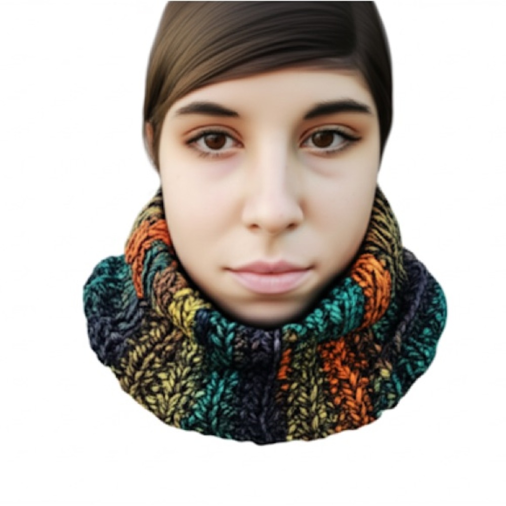 Handmade Crochet Cowl neck soft Unisex neck scarf